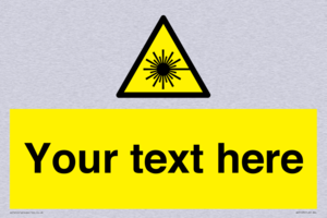 Custom Laser Hazard Sign